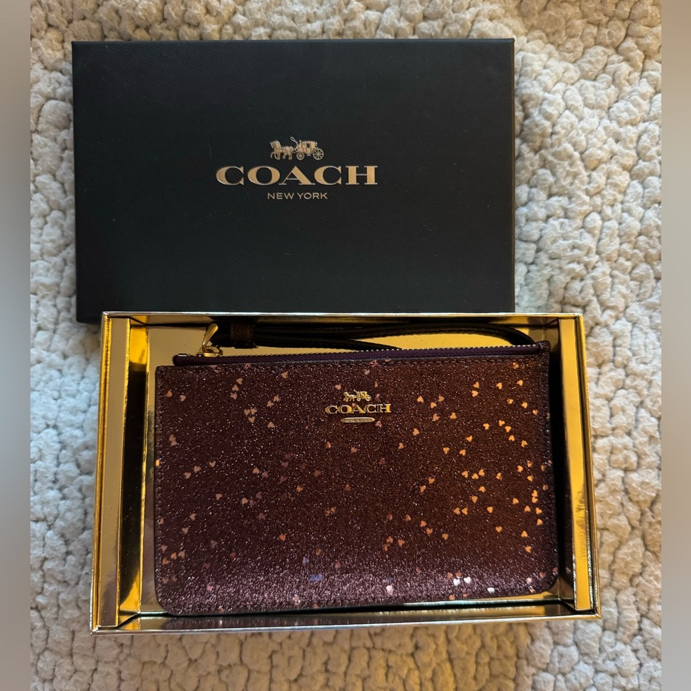NWT Coach Sparkly Clutch